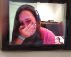 carter's reaction to the news she was going to the Jonas Brother's concert